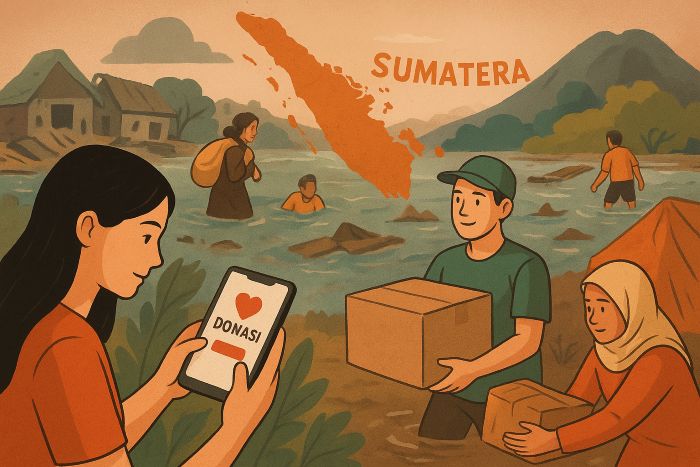 Ketika Layar Ponsel Menjadi Jembatan Kemanusiaan: Anatomi Empati Digital di Tengah Bencana Sumatera
