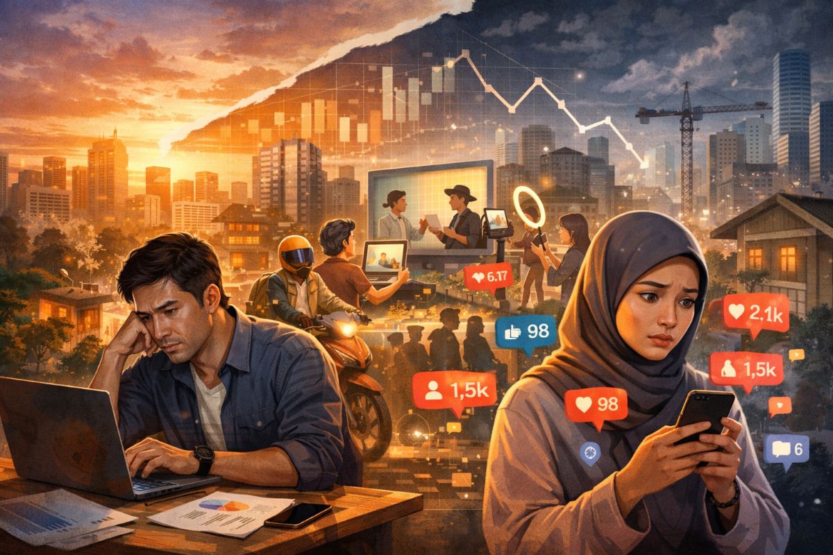 Gelisah di Tengah Arus: Kelas Menengah Digital dan Ketakutan Kehilangan Relevansi