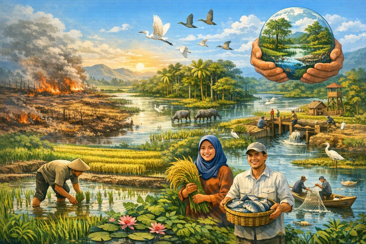 Tanah Basah, Piring Penuh: Menyemai Masa Depan dari Rawa yang Terlupakan